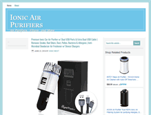 Tablet Screenshot of ionicsairpurifier.com